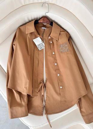 Рубашка с разрезом лоевое люкс