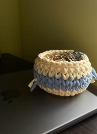 Вязаная корзина ручной работы от бренда @cutie.handmade.ua