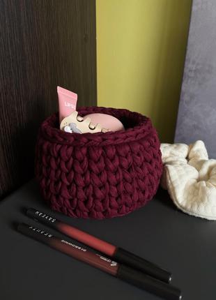 Вʼязана корзинка ручної роботи від бренду @cutie.handmade.ua