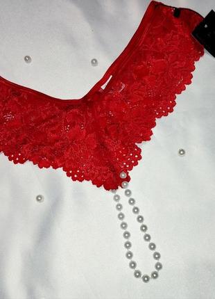 🌶️трусики стрінги з перлинами🌶️ 5