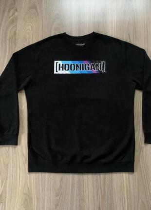 Мужской американский хлопковый лонгслив с принтом hoonigan