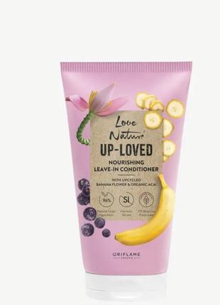 Питательный несмываемый кондиционер для волос с цветками банана и органический экстракт ягод асаи