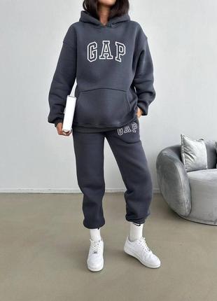 Костюм женский спортивный с принтом с надписью gap4 фото
