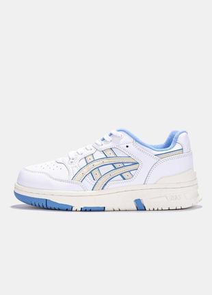 Женские кроссовки silver asics ex89 white blue v2 v / smb