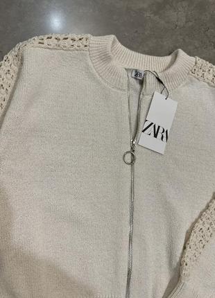 Кардиган zara кофта кофтинка на блискавці оверсайз2 фото