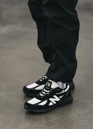 Кроссовки New Balance Football Granatowe dzianinowe joggersy o dopasowanym kroju z logo7 фото