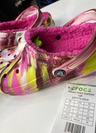 Тапки с мехом crocs