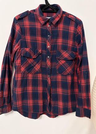 Рубашка zara в клітину