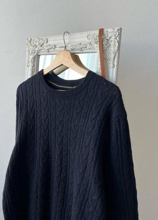 Мужской свитер с жгутами косами hammond &amp;co натуральный состав размер м