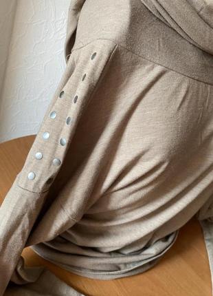 Бежевый гольф водолазка2 фото