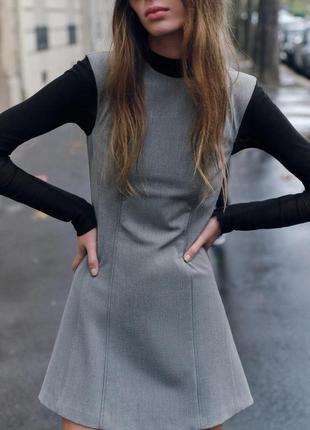 Zara короткое платье без рукавов