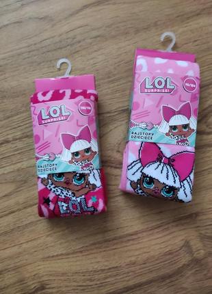 Дитячі колготи для дівчинки гарні лол lol р.5/6, 3/4 disney