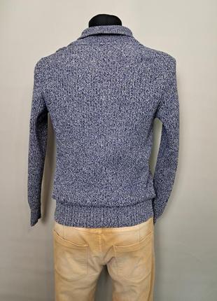 Кардиган мужской бренд h&m m синий меланж2 фото