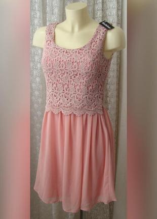 Платье кружевное летнее мини dry lake р.42 6643