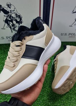Зимние женские кроссовки на меху кожа stilli оригинал 36-41р xm14-93