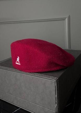 Берет kangol   бордовый