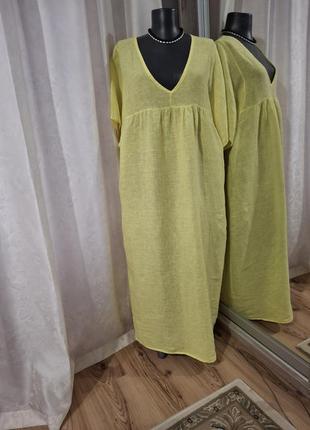 💯% льняное платье 👗 италия