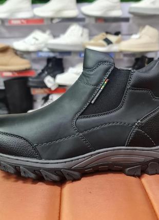 Зимние мужские ботинки кожа на змейке stilli оригинал 41-45р m9201