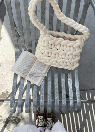 Вʼязана marshmallow сумка бренду @cutie.handmade.ua