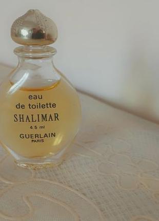 Guerlain shalimar туалетная вода 4, 5 мл винтажная миниатюра