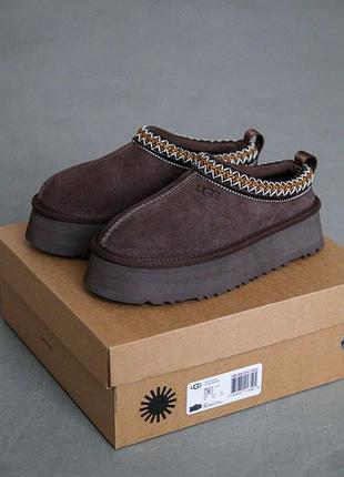 Ugg tazz platform slippers chocolate