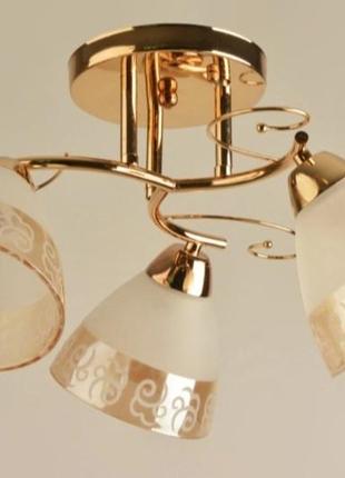 Люстра потолочная sirius л 8003/3 fg на 3 плафона