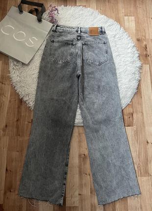 Джинси широкі сірі8 фото
