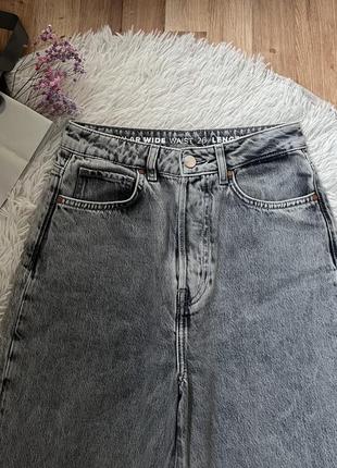 Джинси широкі сірі2 фото