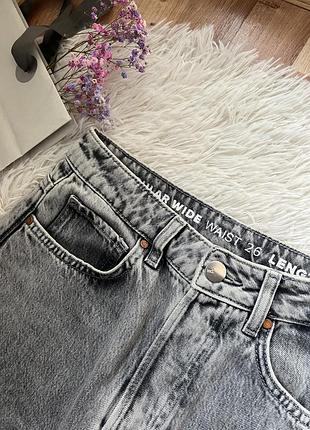 Джинси широкі сірі4 фото