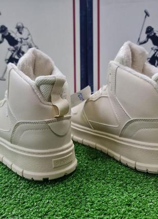 Зимние женские высокие кроссовки на меху кожа stilli оригинал 36-41р mb09-35 фото