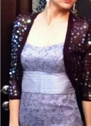 Брендовое платье anne klein вечерние гетсби вінтаж винтажном гетсбі xs 36 40-42 на новий рік новый год корпоратив миди паетках паетками пайетках