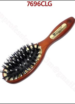 Масажна щітка salon professional,з натуральною щетиною 7696clg