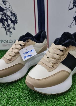 Зимние женские кроссовки на меху кожа stilli оригинал 36-41р xm14-93