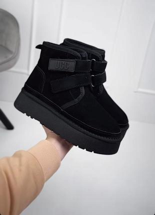 Угги женские натуральные черного цвета ugg угги