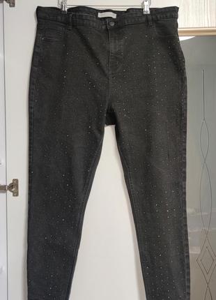 Красивые джинсы skinny графитового цвета от george 🖤🩶