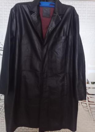 Мужское кожаное пальто, 3xl.