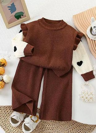 Детский костюм на девочку вязка