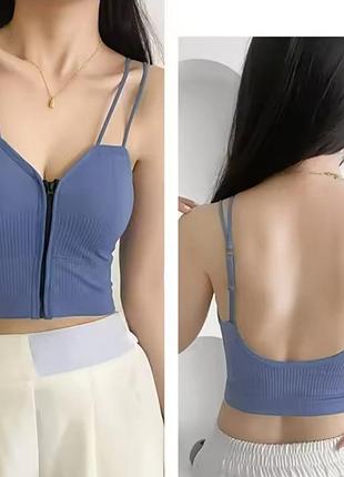 Женский топ на молнии 
нижнее белье2 фото