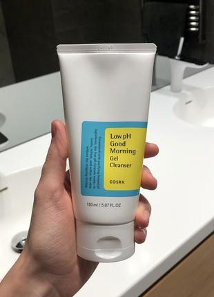 Cosrx ранковий очищувальний гель із низьким рівнем ph c low ph good morning gel cleanser 150 мл