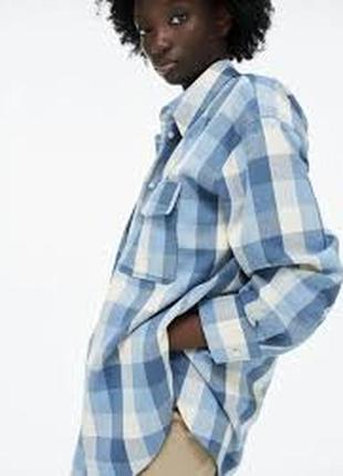 Теплая фланелевая рубашка оверсайз  р 54 - 56