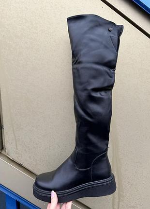 Ботфорти жіночі на хутрі / сапожки зимові