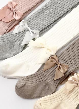 Колготки на девочку с бантиком