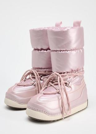 Wow ботинки женские розовые zara ski