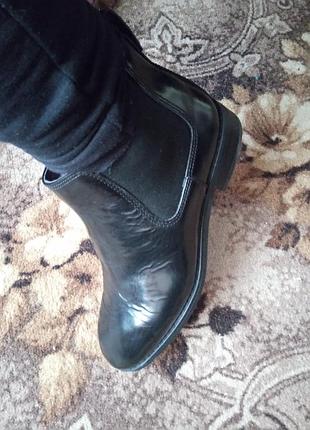 Черевики-челсі шкіряні жіночі clarks.