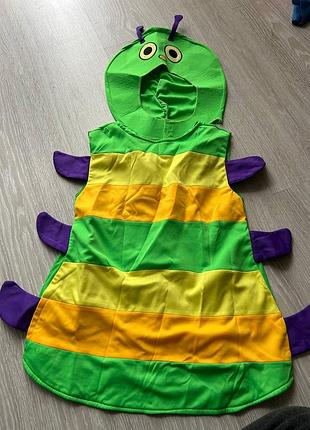 Новогодний костюм гусеницы