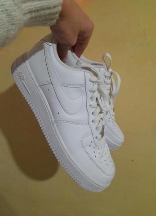 Оригинальный nike fitsole air force 1 кожаные кроссовки унисекс 41