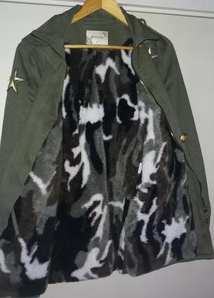 Vogue- стильная утепленная куртка,стиль милитари р. 46 (м)