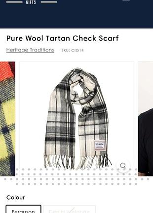 Шарф heritage traditions check wool 5