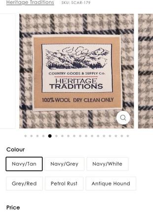 Шарф heritage traditions check wool 6