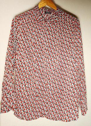 Стильна оригінальна якісна жіноча рубашка gerry weber з привабливим принтом